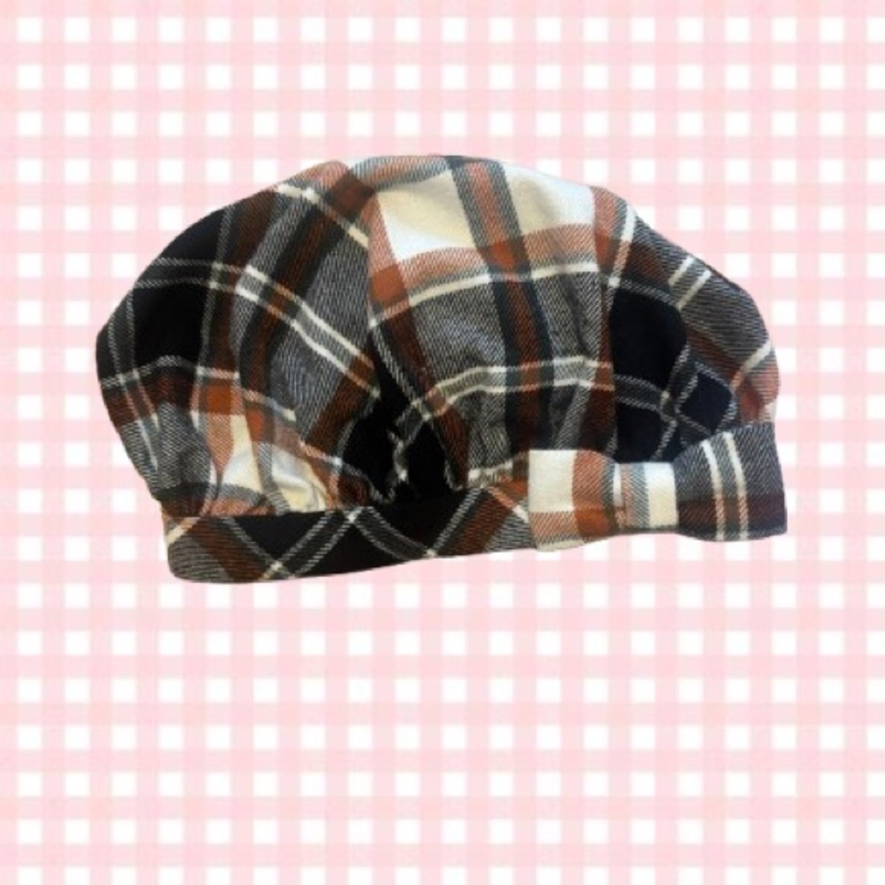 Vintage Style Plaid Beret